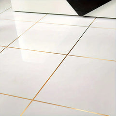 Beautiful Seam Sticker In Golden Used For Decorating Ceramic Tile Patterns On Floors And Walls, As Well As Ceiling Edges.