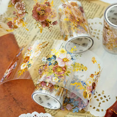 Floral Washi Tape Set for Scrapbooking & Crafting  (Random colour) 1pcs